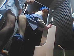 Asian attendant is cleaning the wrong part2