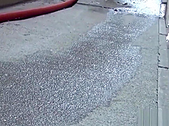 Asian babes piss in alley