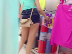 Asian in Booty Shorts