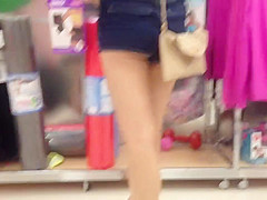 Asian in Booty Shorts