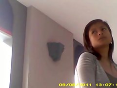 Asian vid with a sexy slut at airport