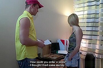 Assfucked for a pizza