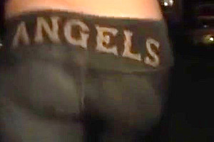 Assfucked tranny jerks her cock until cumshot
