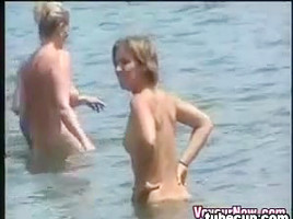 At The Nudist Beach