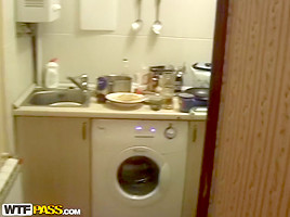 Aurita in home made sex video shows a guy receiving a bj