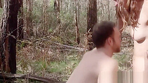 Aussie gf rides outdoors