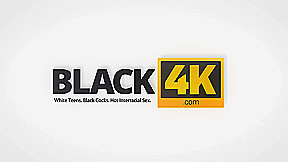 BLACK4K Unexpected interracial sex of punished teen 18+ and black man