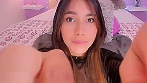 BRACES ASIAN GIRL SHOWS PUSSY AND SUCKS COCK