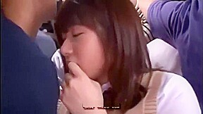 BUSTY CUTE JAPANESE AND SQUIRTING ON A BUS