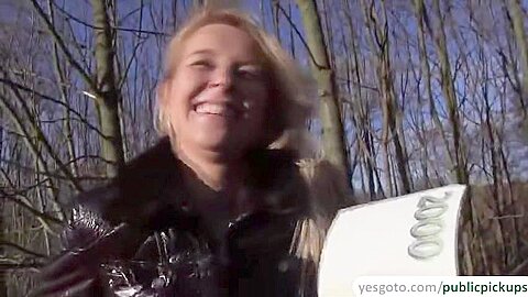 Babe Fucks A Stranger In Publi With Nikky Dream And Horny Blonde