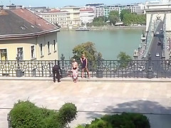 Bare tits teen 18+ disgraced in public