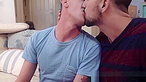 Bearded homo anally fucked by his big dicked lover