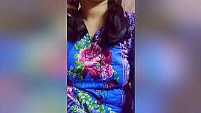 Beautiful Horny Girl With Blue Dress  Stunning Bhabi Fingerings Her Tight Pussy  Bangla Talking
