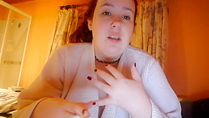 Bed Day with Cute BBW - Cumming Hard Twice