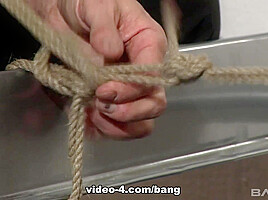 Belicia avalos enjoys the way the ropes pull at her skin as she is bound - BANG