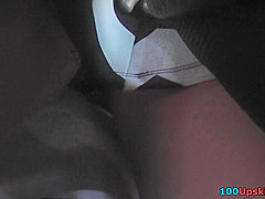 Best upskirt clip of a blonde lassie in classic panties