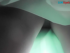 Best upskirt video of a slim chick wearing sheer panty