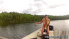 Bianca Fishing In Her Micro Bikini - KinkyFrenchies
