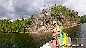 Bianca Fishing In Her Micro Bikini - KinkyFrenchies