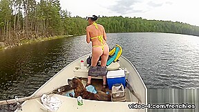 Bianca Fishing In Her Micro Bikini - KinkyFrenchies