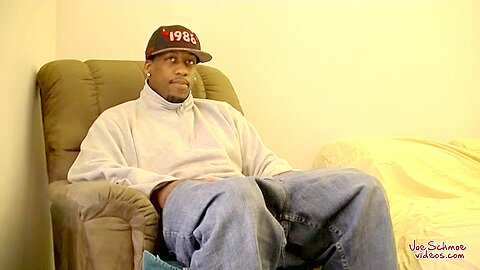 Big Black Guy James Gets Blown - James & Joe