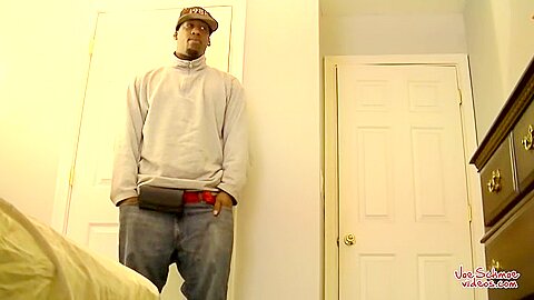 Big Black Guy James Gets Blown - James & Joe