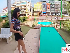 Big Boobed Amateur Thai Slut Noom Loves Ball Games