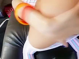 Big Booty Asian Is Buffing The Knob