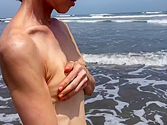 Big Clit Sluty Loves At Seashore  Chapter 3 With Strip Dance