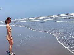 Big Clit Sluty Loves At Seashore  Chapter 3 With Strip Dance