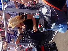 Big boob blonde Mexican Milf