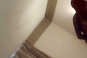 Big booty girl secretly recorded while on webcam