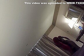 Big booty girl secretly recorded while on webcam