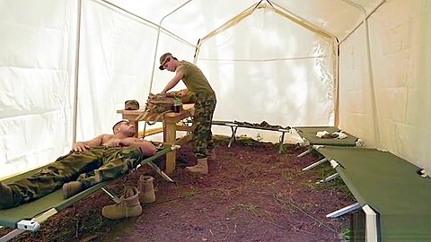 Big dick military anal sex with cum in mouth