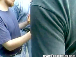 Black BBW With Huge Tits Gets Gang Banged