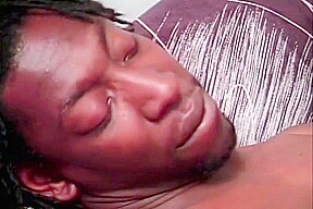 Black Couple Banging Hard On Couch