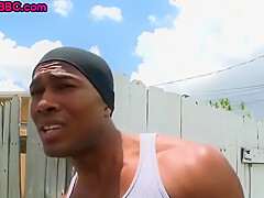 Black Stud Fucked In Analhole By Gay In Outdoor Fuck