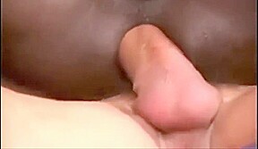 Black rides and fucks big white cock in his gay asshole