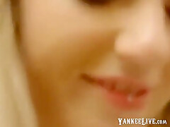 Blonde Handjob