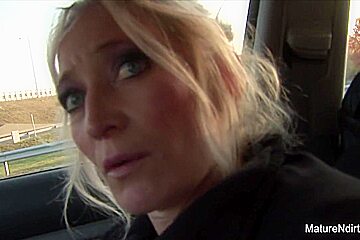 Blonde Mature Sucks Fucks Outdoors - Mature'NDirty