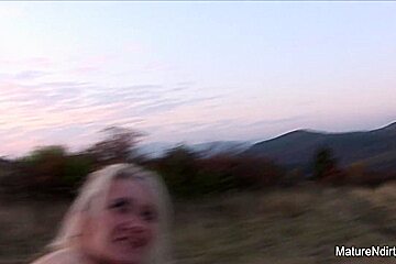 Blonde Mature Sucks Fucks Outdoors - Mature'NDirty
