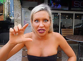 Blonde milf is posing naked on the beach, because it excites her more than anything else