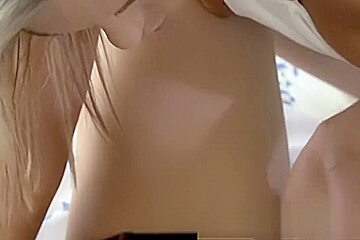 Blonde opens up the tight pussy of shy amateur teen 18+ girl