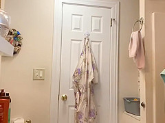 Blonde with Tattoo Filmed Completely Naked On 2