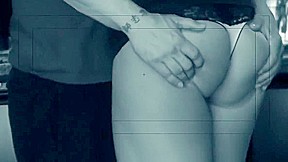 Blondie with bouncy tits gets hard doggy style bang