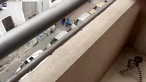 Blowjob After Gym In The Balcony - 60 Fps - Swamateurcouple