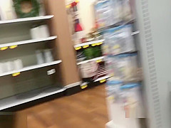 Blue Thong Upskirt Blonde Milf At Meijer Spying