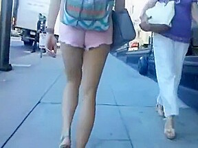 BootyCruise: Asian Babes Leg Art 2 - Pink Booty Shorts
