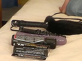 Boris demos sex toys before pounding a boy with his fat cock