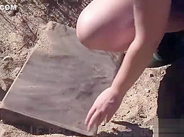 Bound BDSM submissive gets her tight ass slammed
